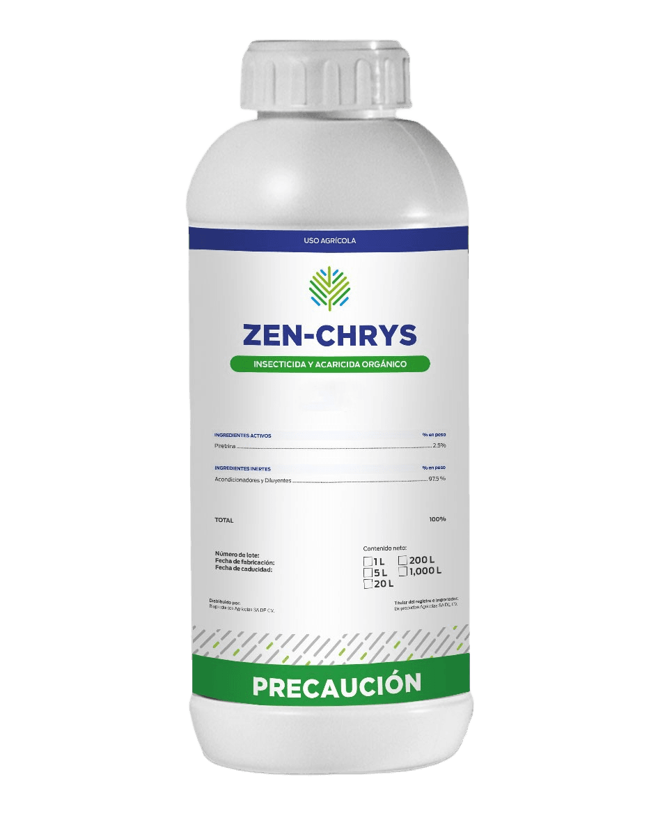 Zen-Chrys — Bioprotección con Chrysoperla Biotiza, envase 1 L